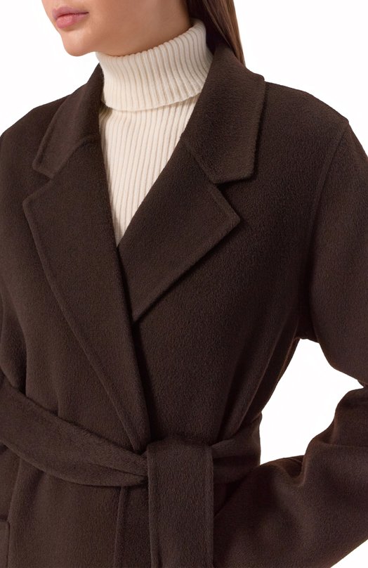 Шерстяное пальто Ivy Oak I0111046/CELIA_ Коричневый  I0111046/CELIA_ Фото 5