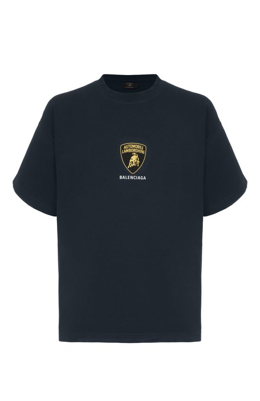 Хлопковая футболка Balenciaga x Automobili Lamborghini Balenciaga 826346/TSVQ9 Серый 826346/TSVQ9