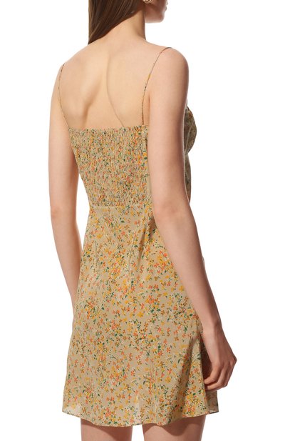 Шелковое платье SAINT LAURENT, арт. 666217/Y5D06, фото 4