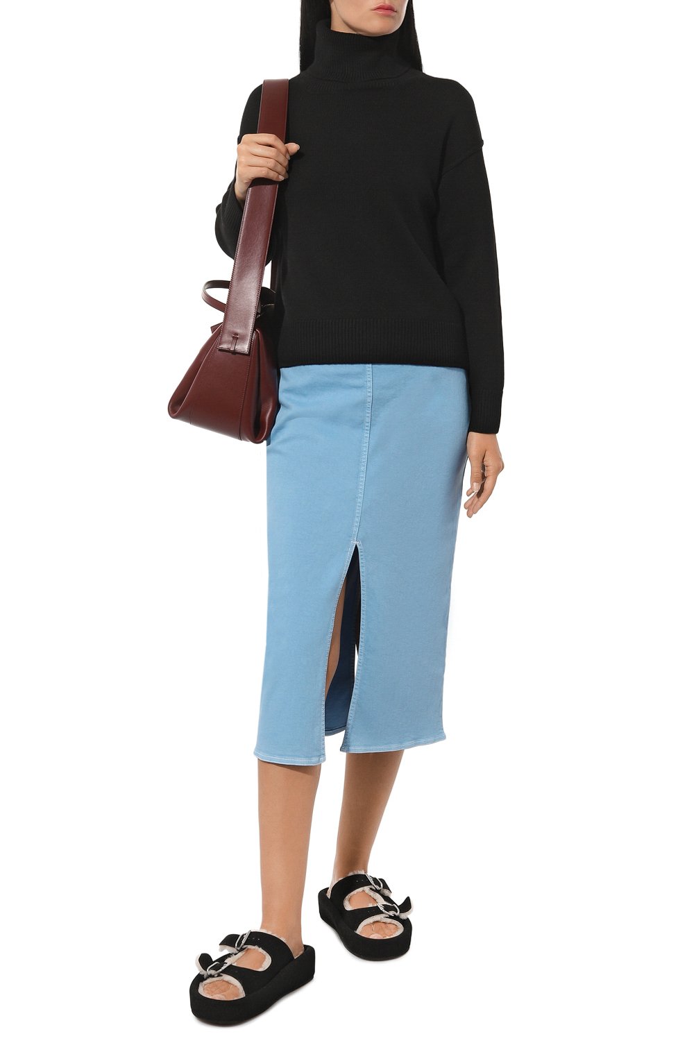 Джинсовая юбка MARNI голубого цвета по цене 72700 руб., арт. G0JD0502MS/USCV12, фото 2 Джинсовая юбка MARNI, арт. G0JD0502MS/USCV12, фото 2