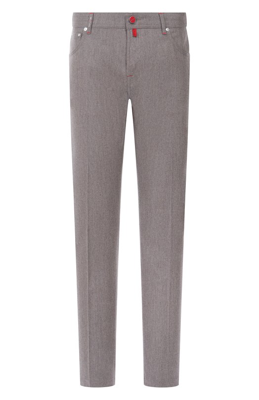 Шерстяные брюки Kiton UPNJSK0171H02 Бежевый UPNJSK0171H02