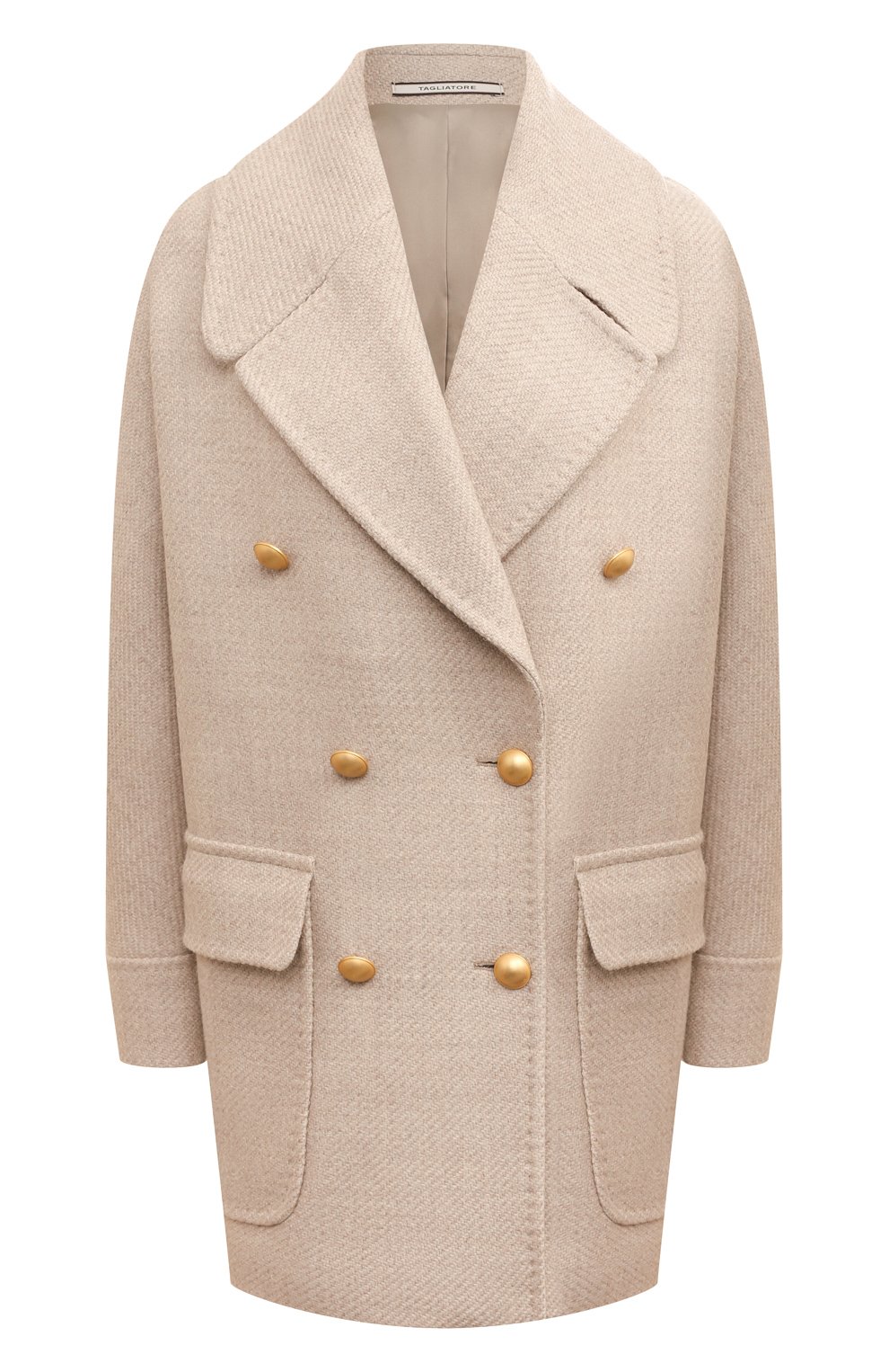 Шерстяное полупальто TAGLIATORE 0205 кремового цвета по цене 79150 руб., арт. LILLIAN/120070, фото 1 Шерстяное полупальто TAGLIATORE 0205, арт. LILLIAN/120070, фото 1
