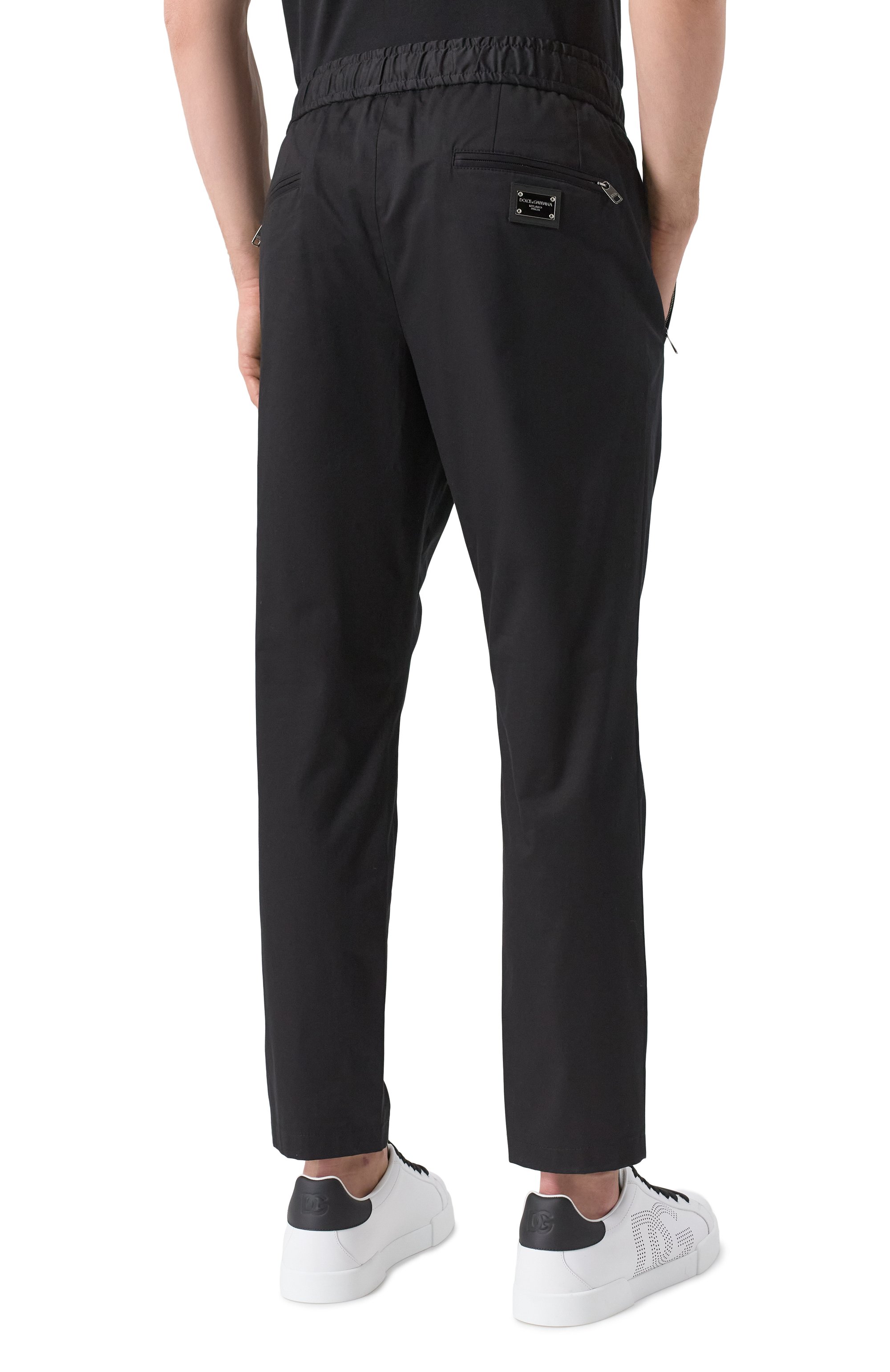 Хлопковые брюки DOLCE & GABBANA, арт. GVZAET/FUFJR, фото 4