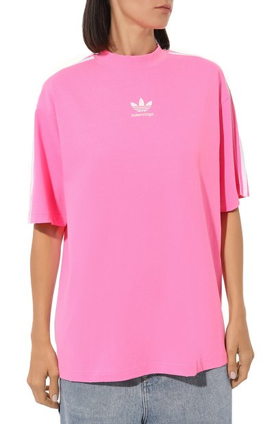 Хлопковая футболка balenciaga x adidas BALENCIAGA, арт. 723955 TNVU4, фото 3