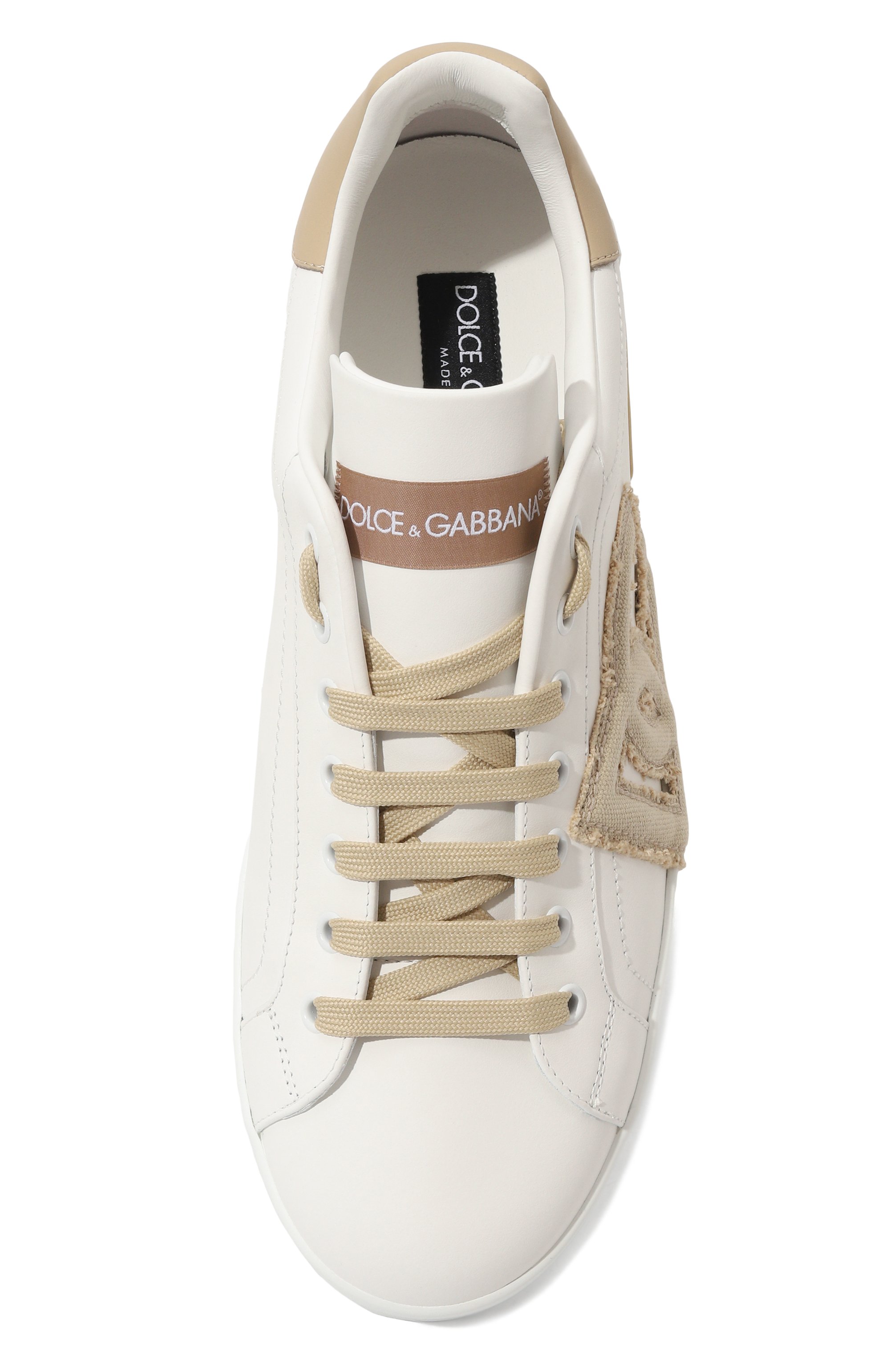 Кожаные кеды portofino DOLCE & GABBANA, арт. CS1772/AT390, фото 6