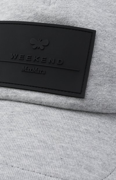 Хлопковая бейсболка WEEKEND MAX MARA серого цвета по цене 14650 руб., арт. ALL0R0, фото 3 Хлопковая бейсболка WEEKEND MAX MARA, арт. ALL0R0, фото 3