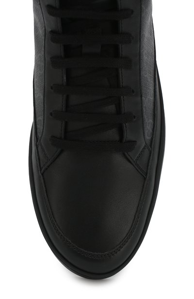 Высокие кожаные кеды gg supreme на шнуровке GUCCI, арт. 433717/A9LN0, фото 5