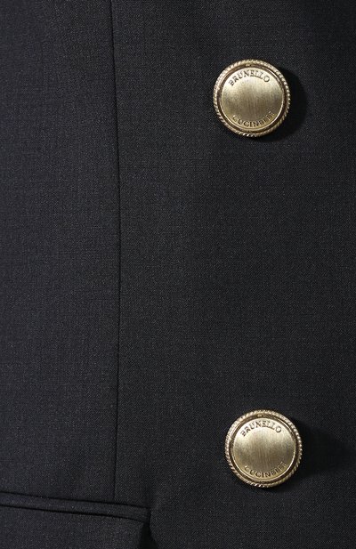 Шерстяное пальто BRUNELLO CUCINELLI темно-синего цвета по цене 325000 руб., арт. M0W079311, фото 5 Шерстяное пальто BRUNELLO CUCINELLI, арт. M0W079311, фото 5