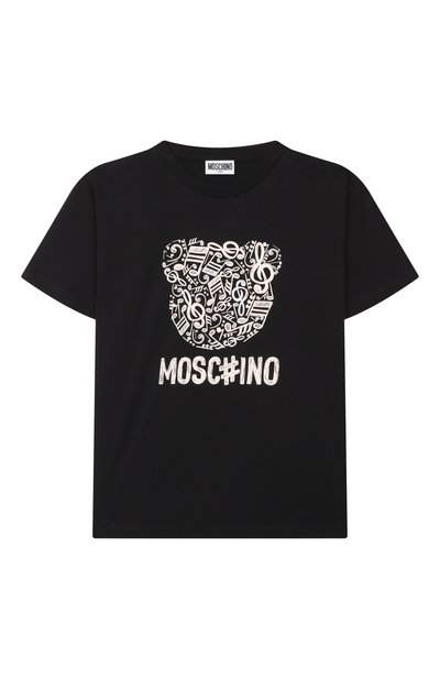 Хлопковая футболка MOSCHINO, арт. HQM05G/LAA10/10-14