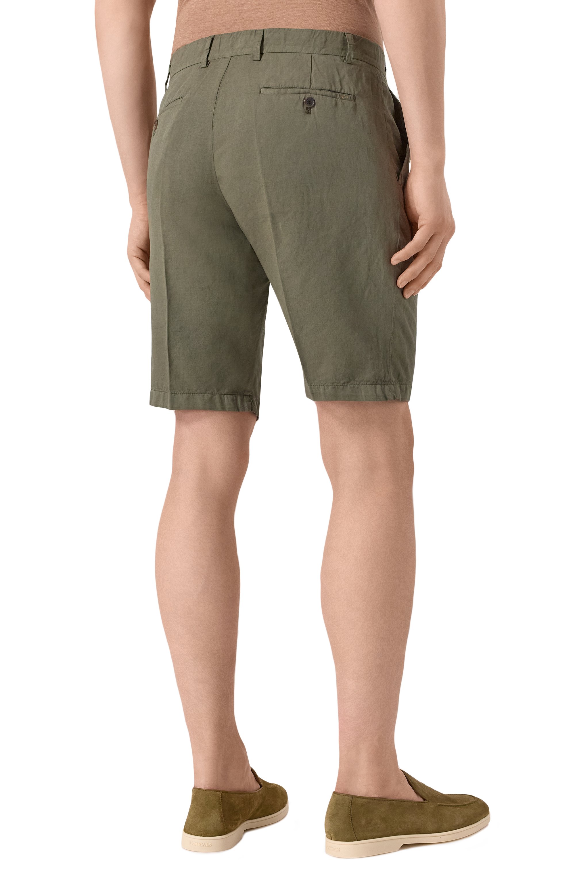 Шорты из хлопка и льна PAUL&SHARK, арт. 25414034, фото 4