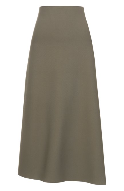 Женская юбка из вискозы JIL SANDER хаки цвета по цене 0 руб., арт. J04MA0105-J18208 | Фото 1