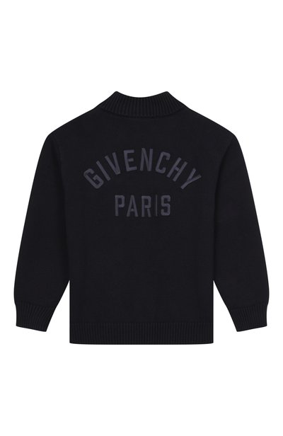 Кардиган из хлопка и кашемира GIVENCHY темно-синего цвета по цене 65900 руб., арт. H31349, фото 2 Кардиган из хлопка и кашемира GIVENCHY, арт. H31349, фото 2