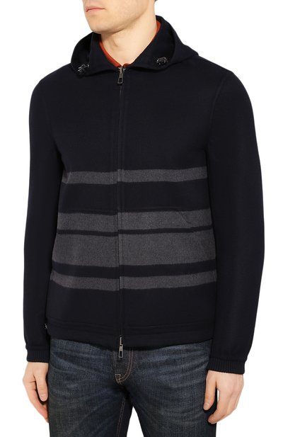 Двусторонняя кашемировая куртка LORO PIANA темно-синего цвета по цене 486000 руб., арт. FAL0801, фото 3 Двусторонняя кашемировая куртка LORO PIANA, арт. FAL0801, фото 3