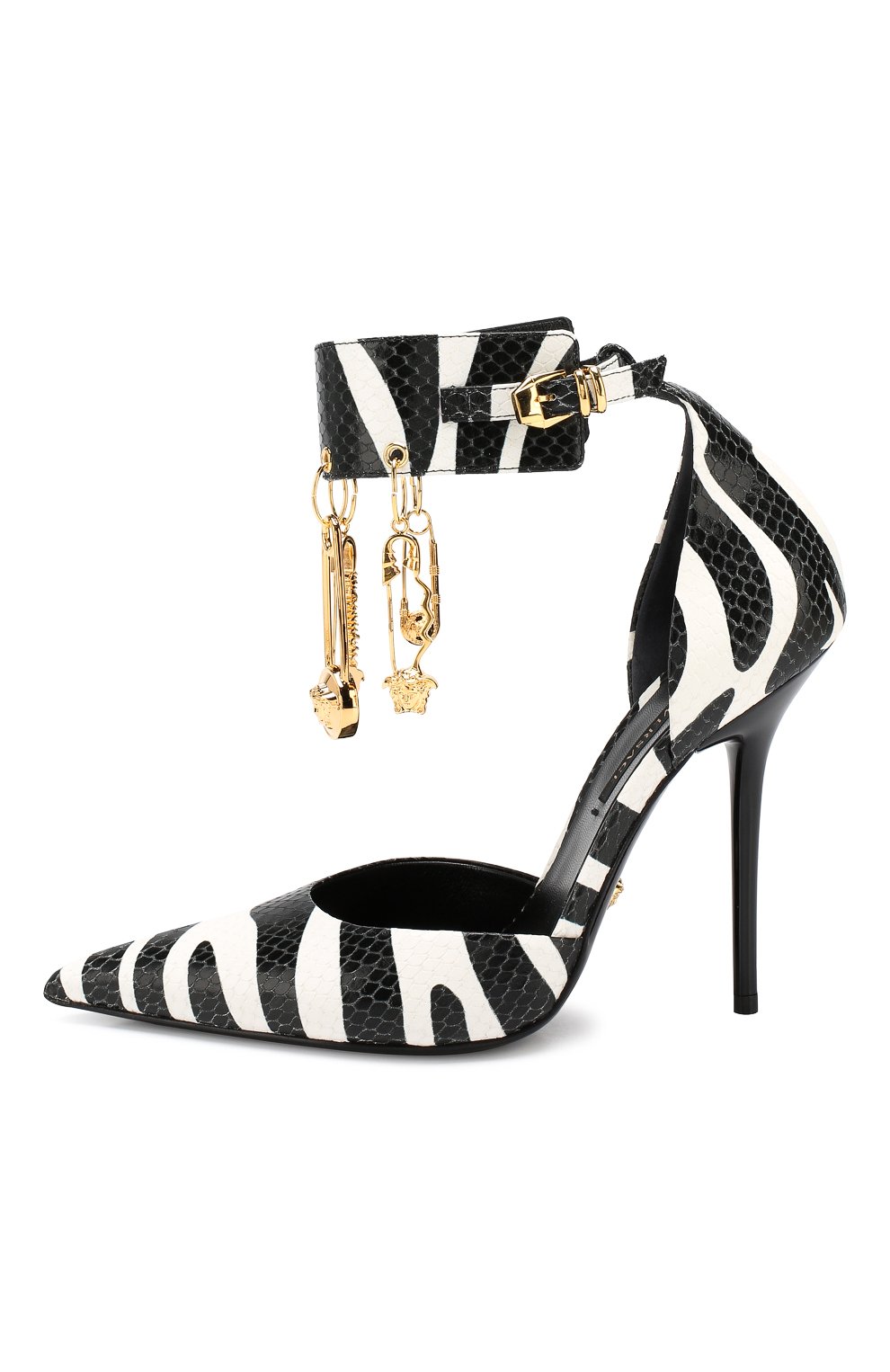 Кожаные туфли safety pin VERSACE, арт. DST017P/DVTZ3, фото 3
