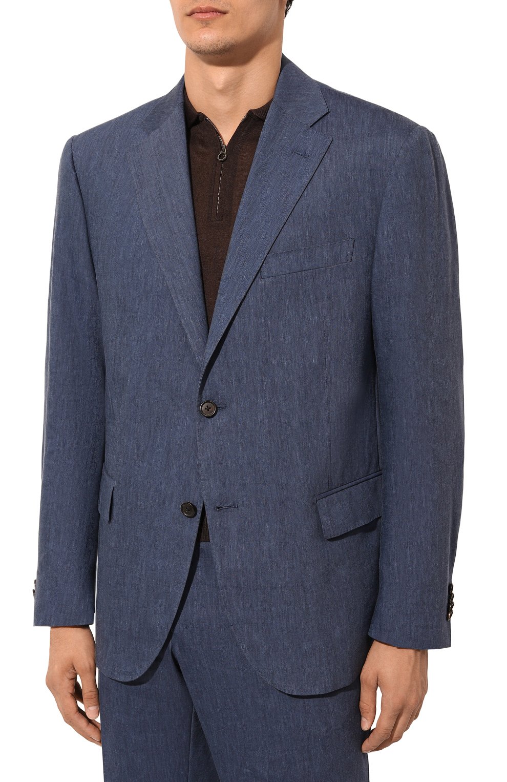 Костюм изо льна и шерсти CORNELIANI, а рт. 93X008_935002/9318440_1, фото 3