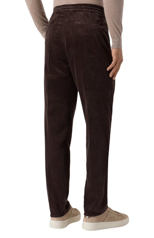 Вельветовые брюки Brunello Cucinelli M280UE1710 Коричневый  M280UE1710 Фото 4