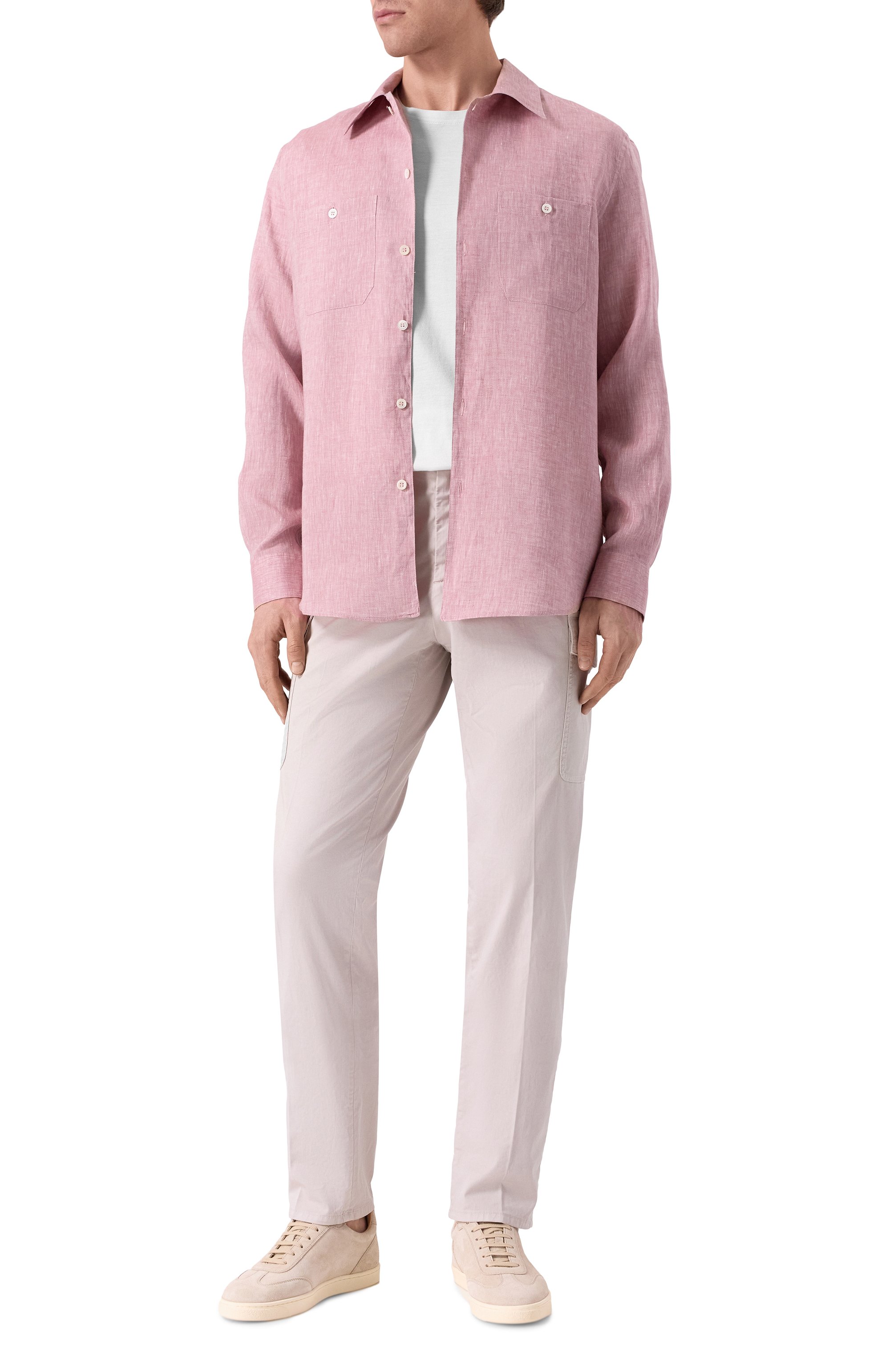 Льняная рубашка BRUNELLO CUCINELLI, арт. MM6840658, фото 2