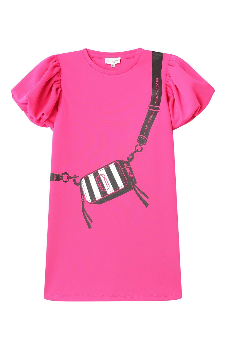 Детское платье MARC JACOBS (THE) фуксия цвета, арт. W60496 | Фото 1 (Материал подклада: Синтетический материал; Рукава: Короткие; Случай: Повседневный; Девочки Кросс-КТ: Платье-одежда; Материал внешний: Синтетический материал; Ростовка одежда: 3 года | 98 см, 5 лет | 110 см, 7 лет | 122 см, 9 лет | 134 см, 12 лет | 152 см, 2 года | 92 см, 4 года | 104 см)