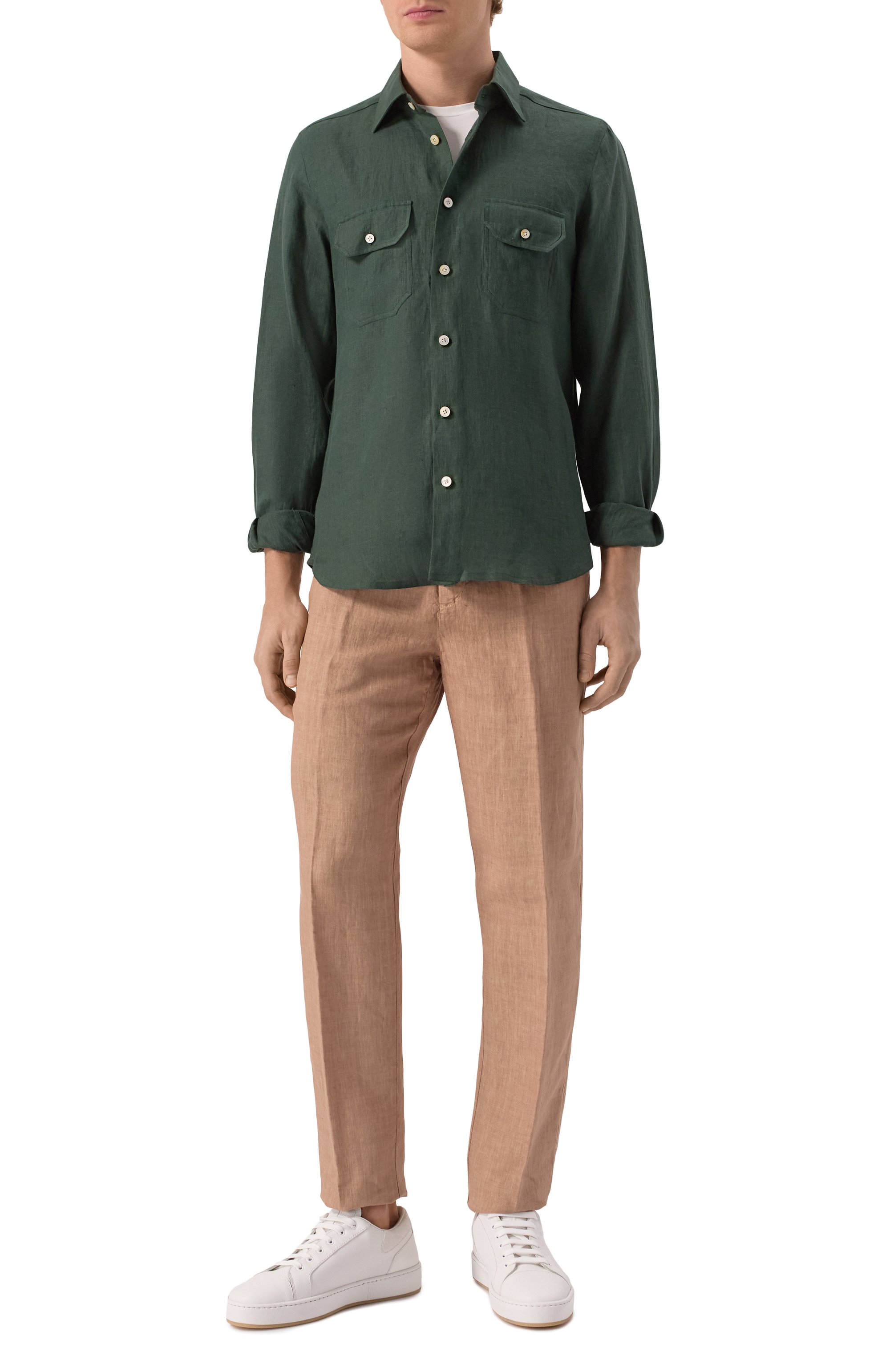 Льняная рубашка KITON, арт. UCWMH0928611, фото 2