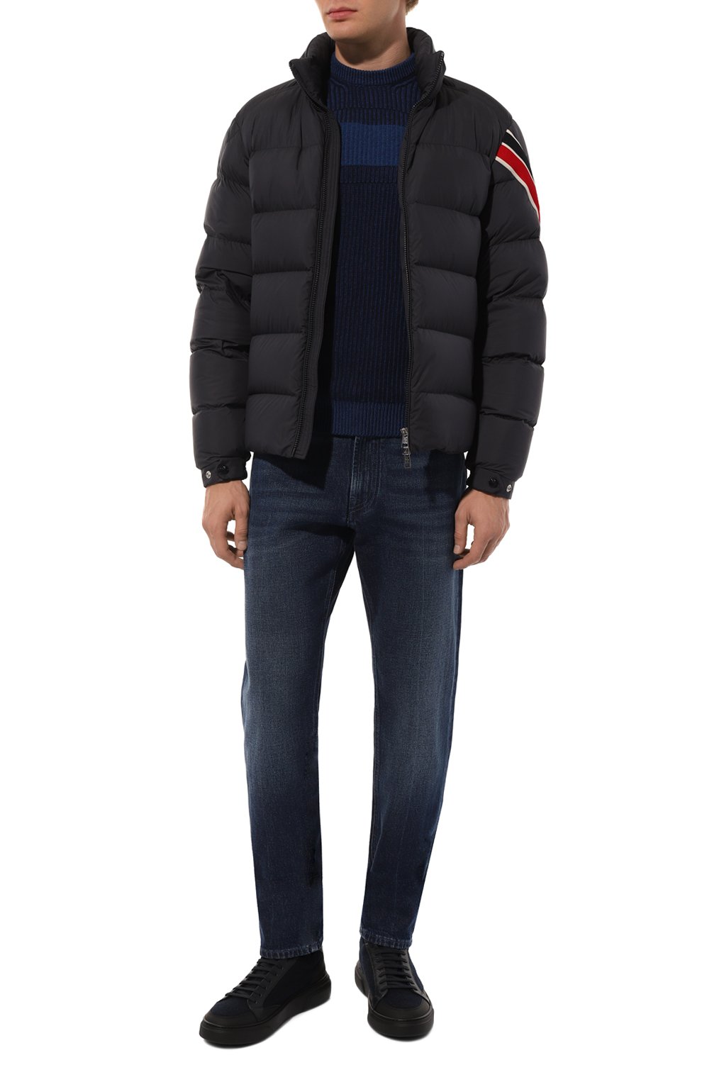 Свитер из кашемира и шерсти ZILLI темно-синего цвета по цене 106500 руб., арт. KRN001M0223VBIC00, фото 2 Свитер из кашемира и шерсти ZILLI, арт. KRN001M0223VBIC00, фото 2