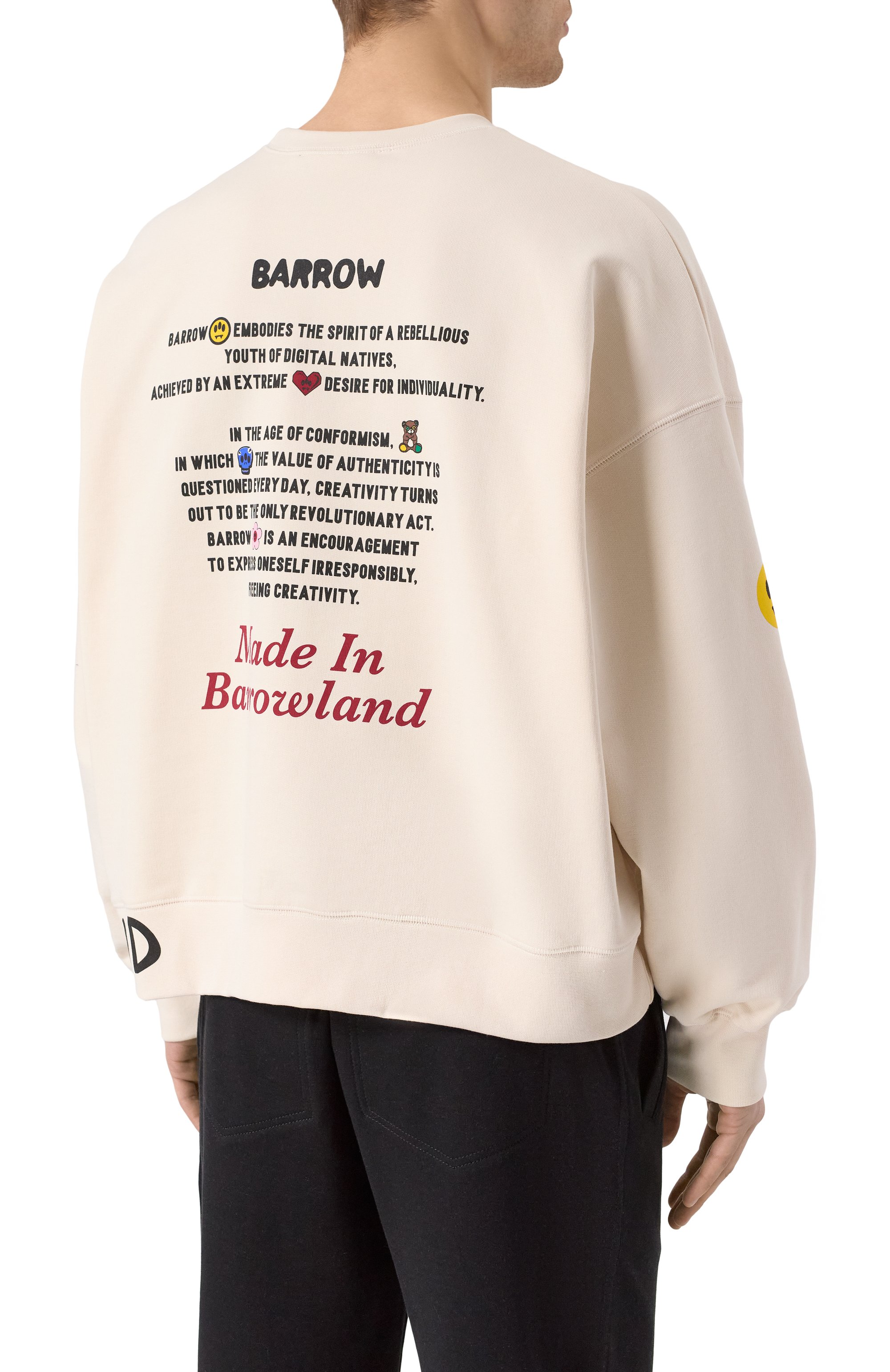 Хлопковый свитшот BARROW, арт. S5BWMASW059, фото 4