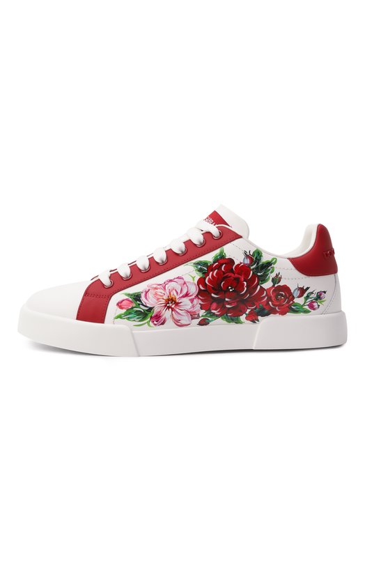 Кожаные кеды Portofino Dolce & Gabbana CK2330/AD773 Белый  CK2330/AD773 Фото 4