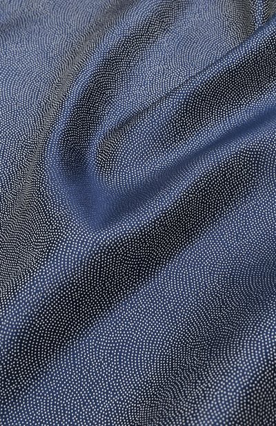 Шелковый платок GIORGIO ARMANI синего цвета по цене 10850 руб., арт. 360023/9P937, фото 2 Шелковый платок GIORGIO ARMANI, арт. 360023/9P937, фото 2