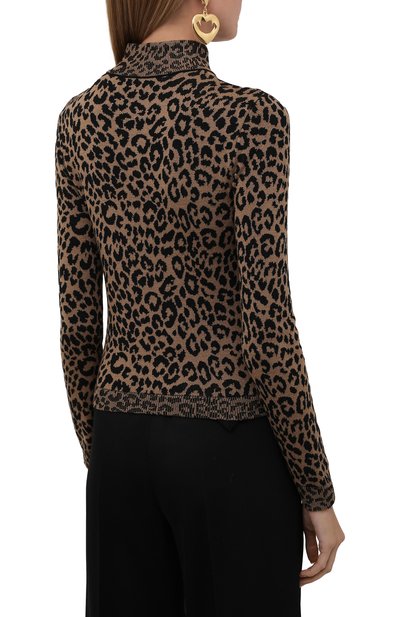 Шерстяной кардиган VALENTINO леопардового цвета по цене 156500 руб., арт. WB3KE00V6MJ, фото 4 Шерстяной кардиган VALENTINO, арт. WB3KE00V6MJ, фото 4