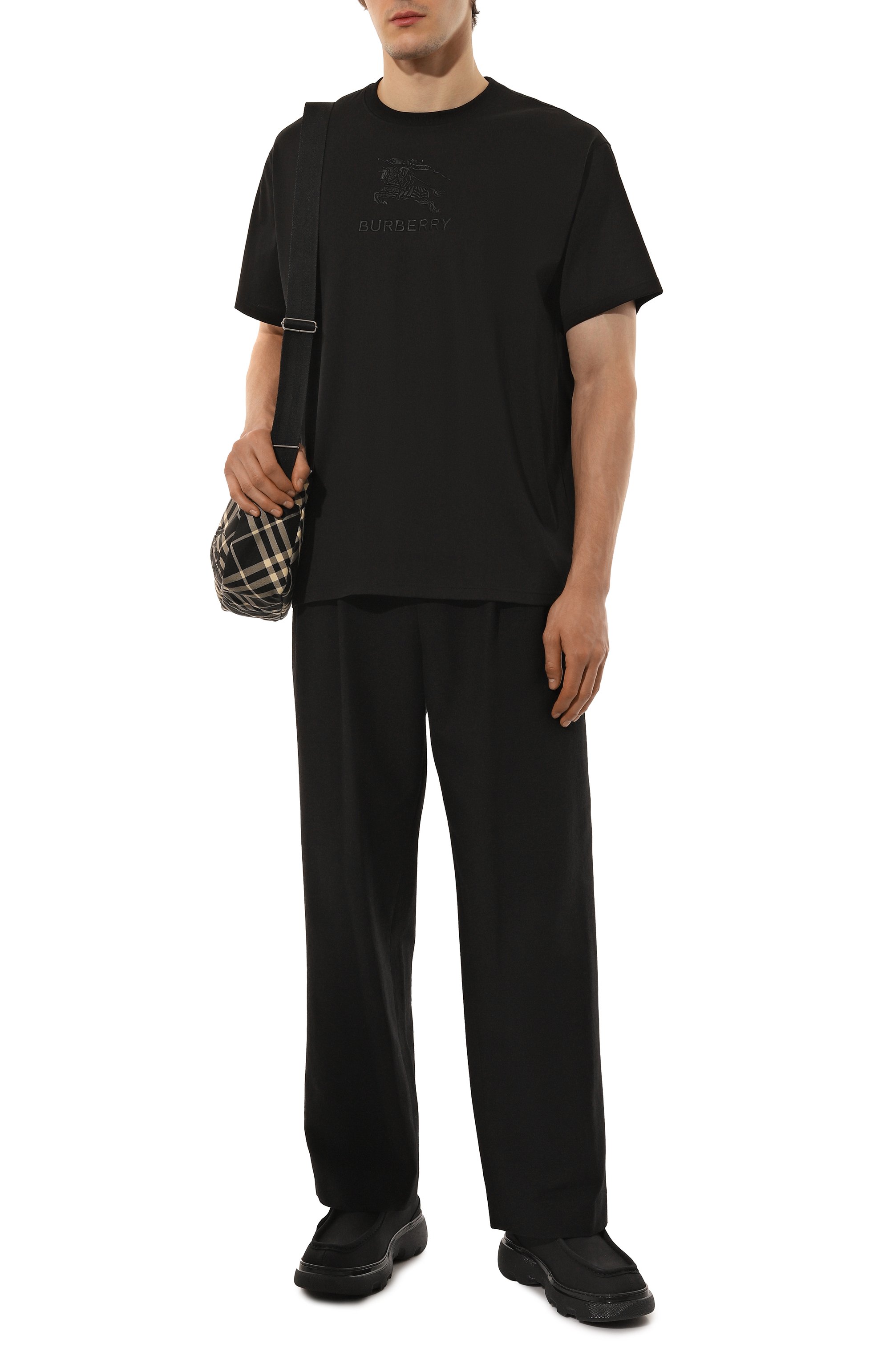 Хлопковая футболка BURBERRY, арт. 8084780, фото 2