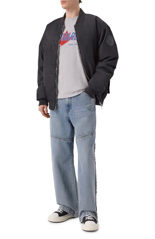 Хлопковая футболка Dsquared2 S74GD1556/D20104 Серый  S74GD1556/D20104 Фото 2