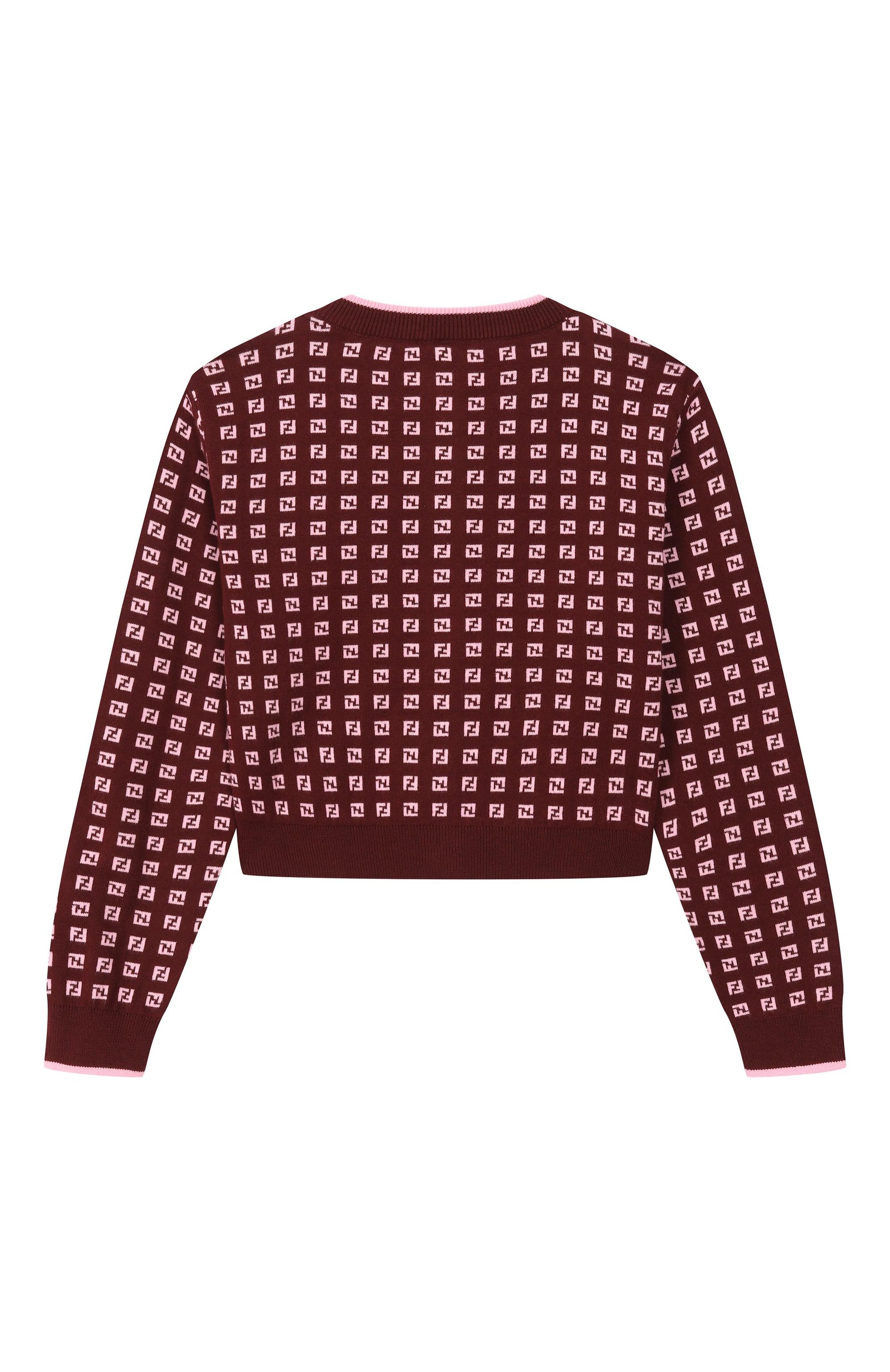 Хлопковый кардиган FENDI, арт. JFG244/AYMY/3A-6A, фото 2