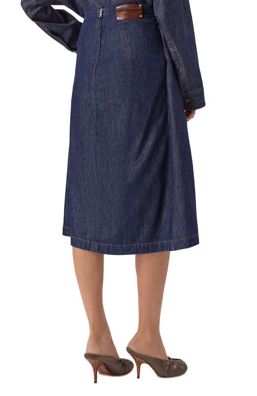 Джинсовая юбка Dries Van Noten 130863/3385 Синий  130863/3385 Фото 4