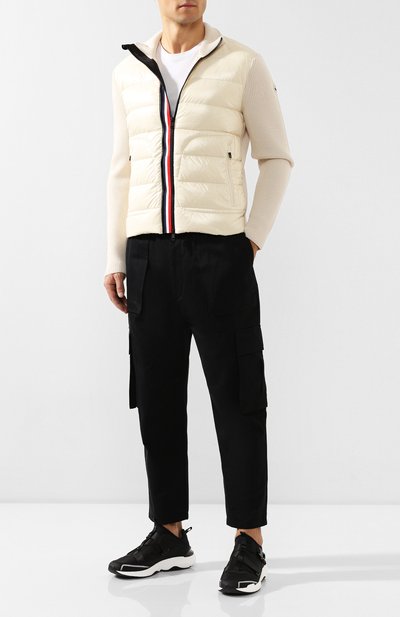 Комбинированный кардиган MONCLER, арт. E2-091-94166-00-9699Z, фото 2