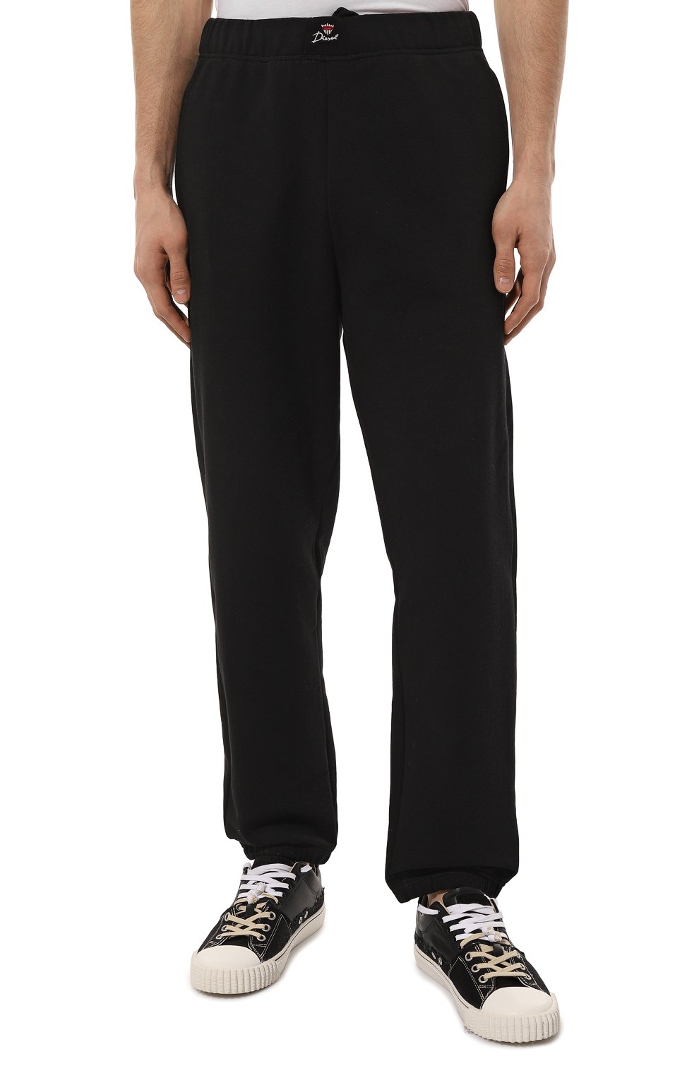 Хлопковые джоггеры DIESEL черного цвета по цене 27250 руб., арт. A09030/0CJAD, фото 3 Хлопковые джоггеры DIESEL, арт. A09030/0CJAD, фото 3