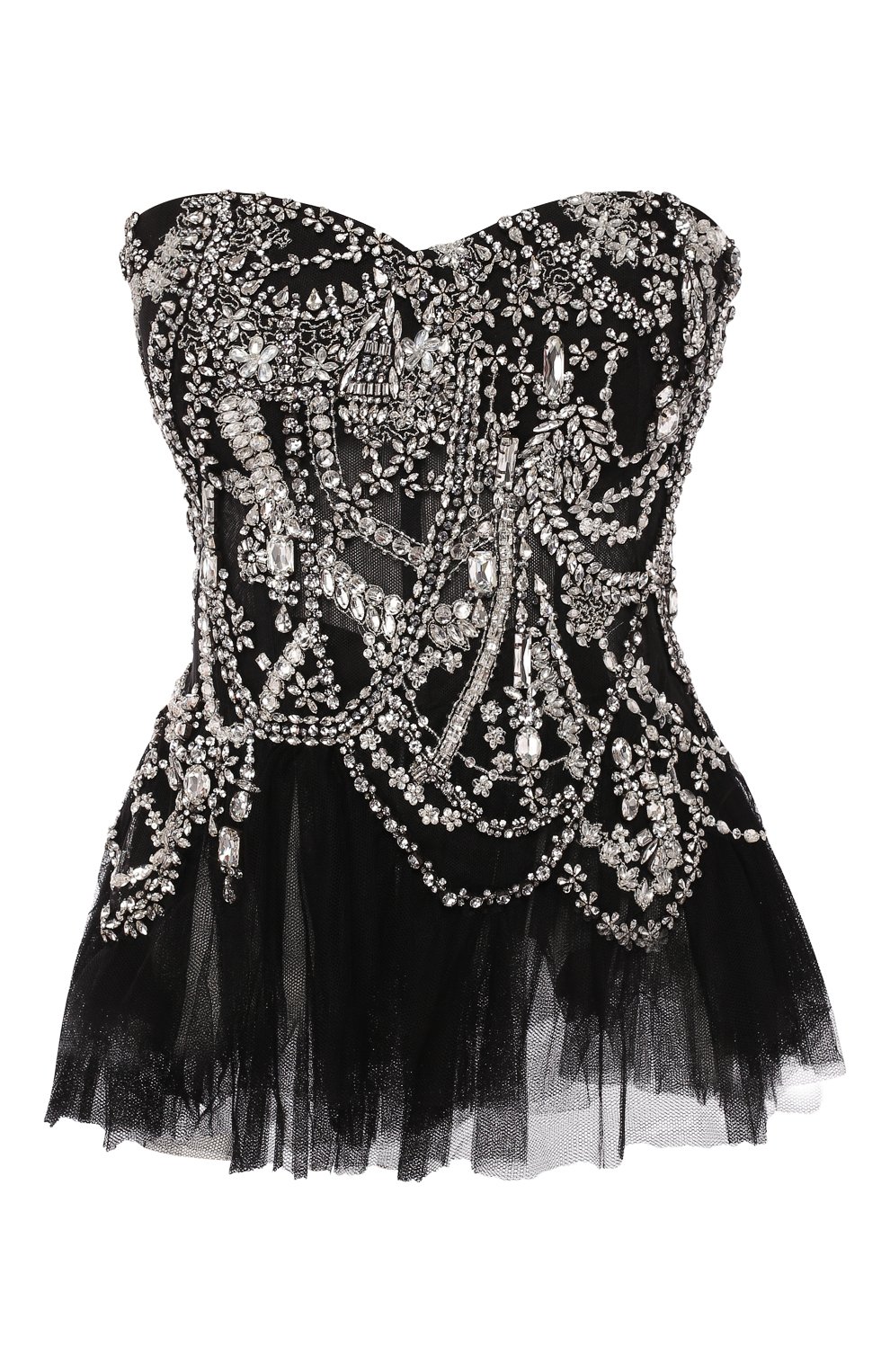Топ-бюстье ALEXANDER MCQUEEN черного цвета по цене 840000 руб., арт. 586766/QZAAF, фото 1 Топ-бюстье ALEXANDER MCQUEEN, арт. 586766/QZAAF, фото 1