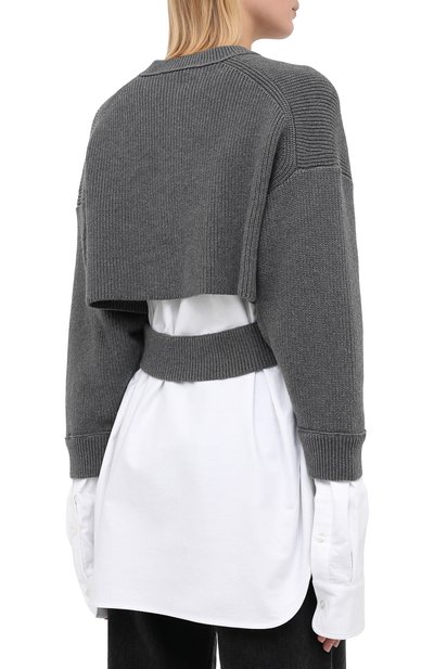 Хлопковый кардиган ALEXANDERWANG.T, арт. 4KC2203056, фото 4