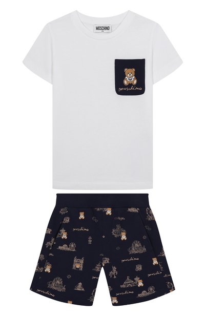 Комплект из футболки и шорт MOSCHINO, арт. HUG00P/LCB60/4-8