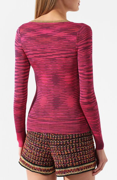 Кардиган из смеси хлопка и вискозы M MISSONI фуксия цвета по цене 25850 руб., арт. 2DM00007/2K0006, фото 4 Кардиган из смеси хлопка и вискозы M MISSONI, арт. 2DM00007/2K0006, фото 4
