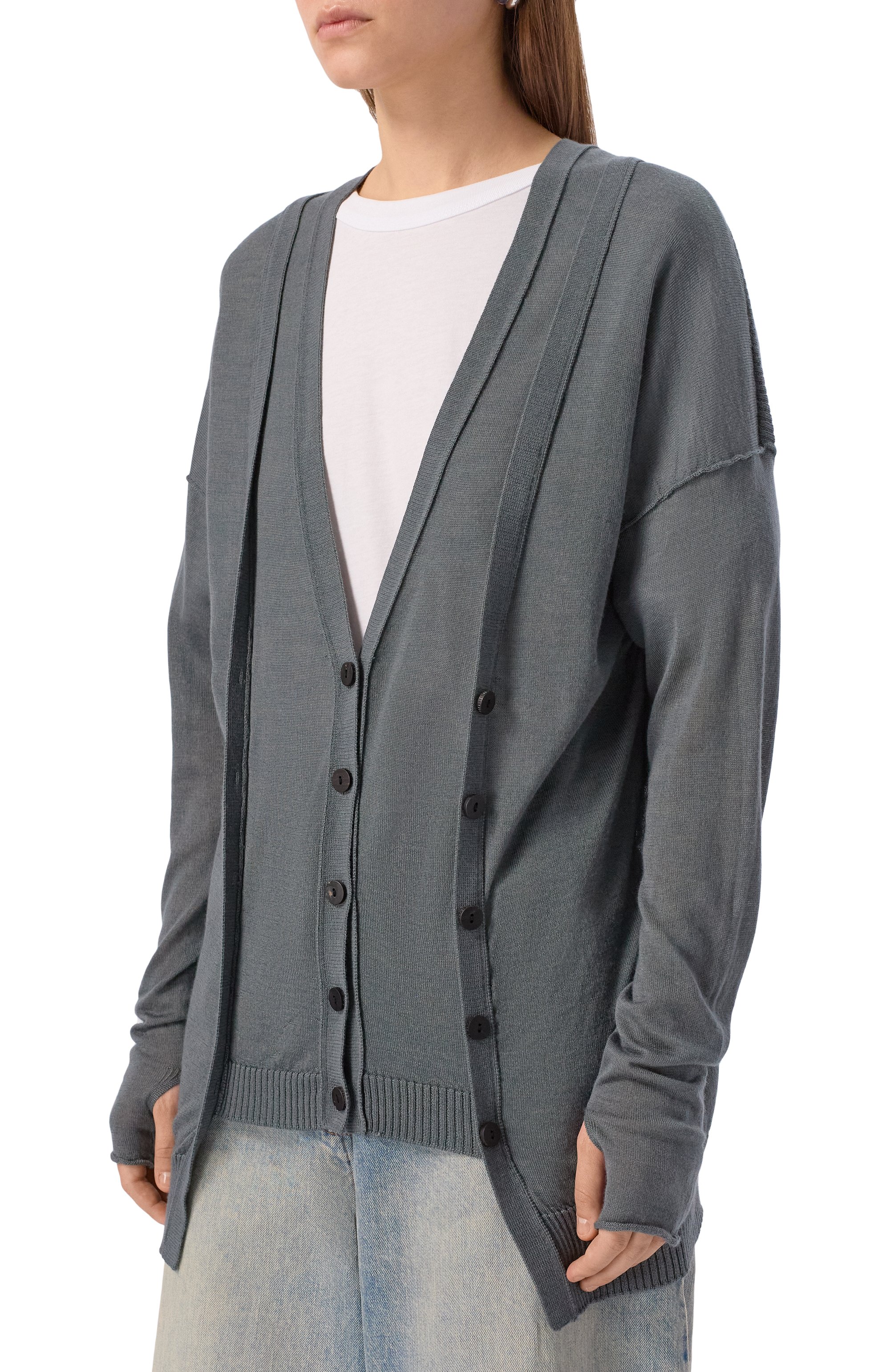 Кардиган из кашемира и шелка ISABEL BENENATO, арт. DK04F25, фото 4