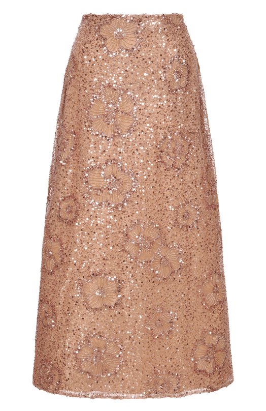 Юбка с отделкой пайетками Elie Saab SK179NRC26/TU024 Бежевый SK179NRC26/TU024
