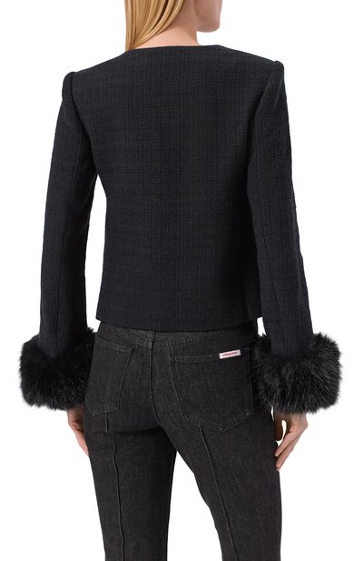 Твидовый жакет SELF-PORTRAIT, арт. AW25088JB, фото 4