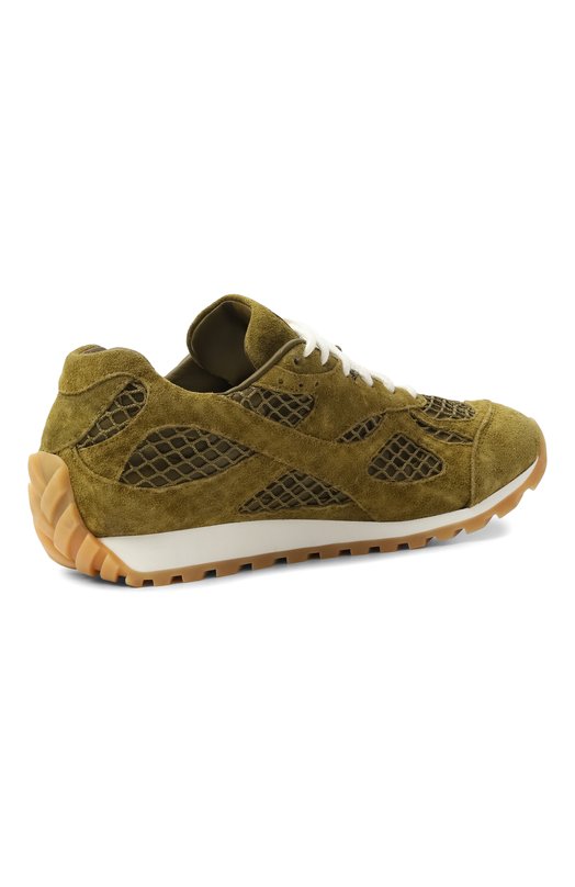 Замшевые кроссовки Orbit Bottega Veneta 797306 V4JE1 Хаки  797306 V4JE1 Фото 5
