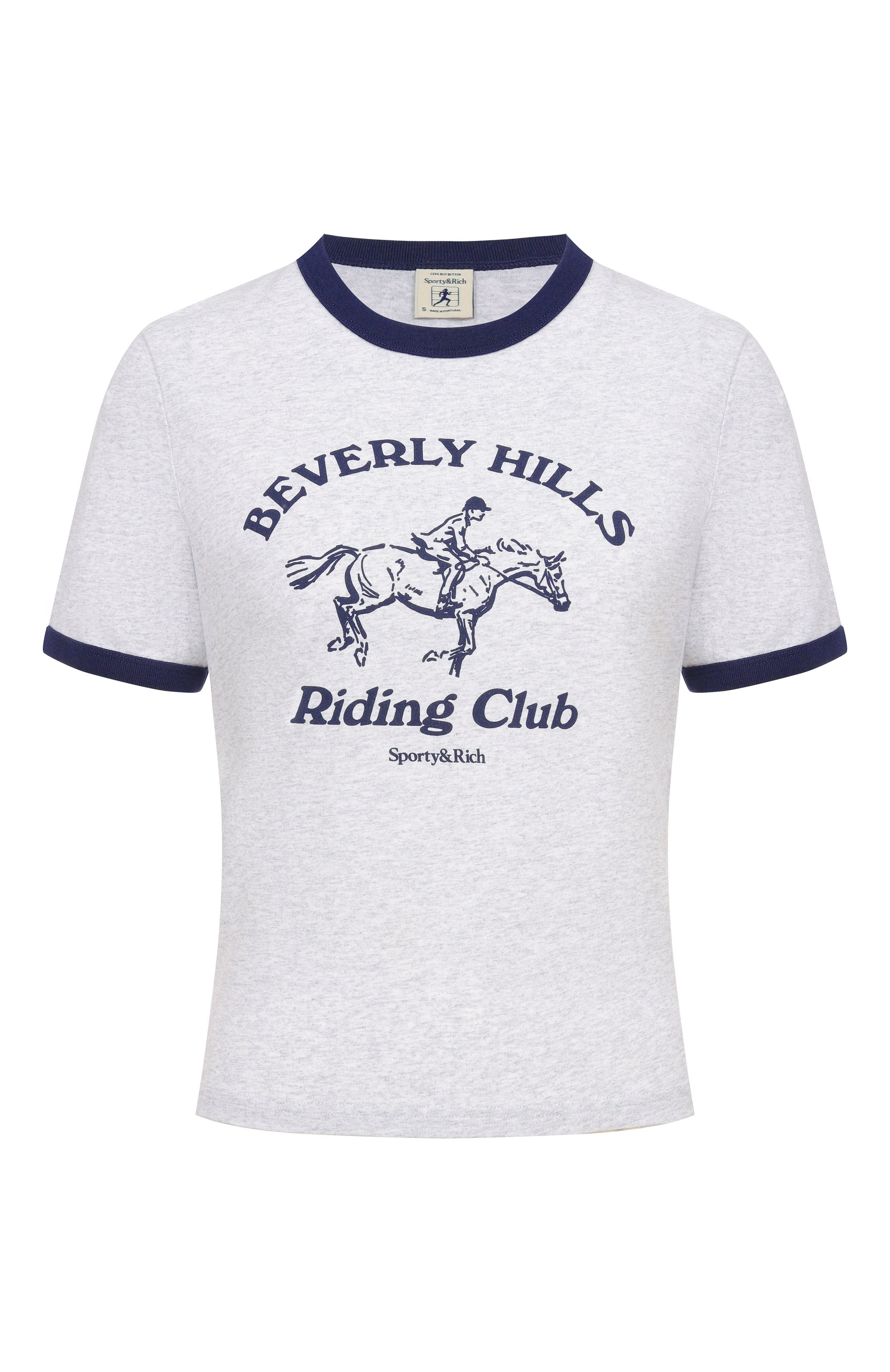 Хлопковая футболка SPORTY AND RICH, арт. T007364255GY18, фото 1