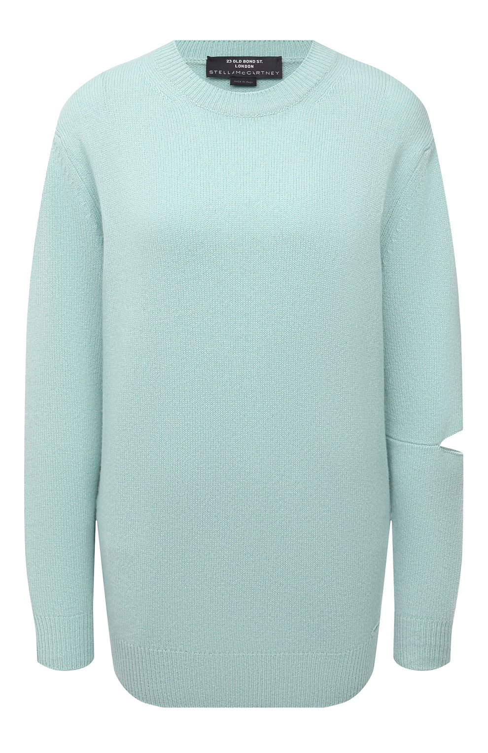 Кашемировый пуловер STELLA MCCARTNEY светло-голубого цвета по цене 94950 руб., арт. 601883/S7231, фото 1 Кашемировый пуловер STELLA MCCARTNEY, арт. 601883/S7231, фото 1
