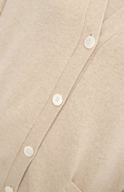 Кашемировый кардиган EXTREME CASHMERE бежевого цвета по цене 57800 руб., арт. 024/T0KI0, фото 5 Кашемировый кардиган EXTREME CASHMERE, арт. 024/T0KI0, фото 5