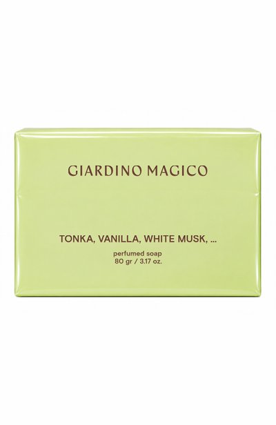 Парфюмированное мыло tonka, vanilla, white musk (80g) GIARDINO MAGICO, арт. 4680842811055
