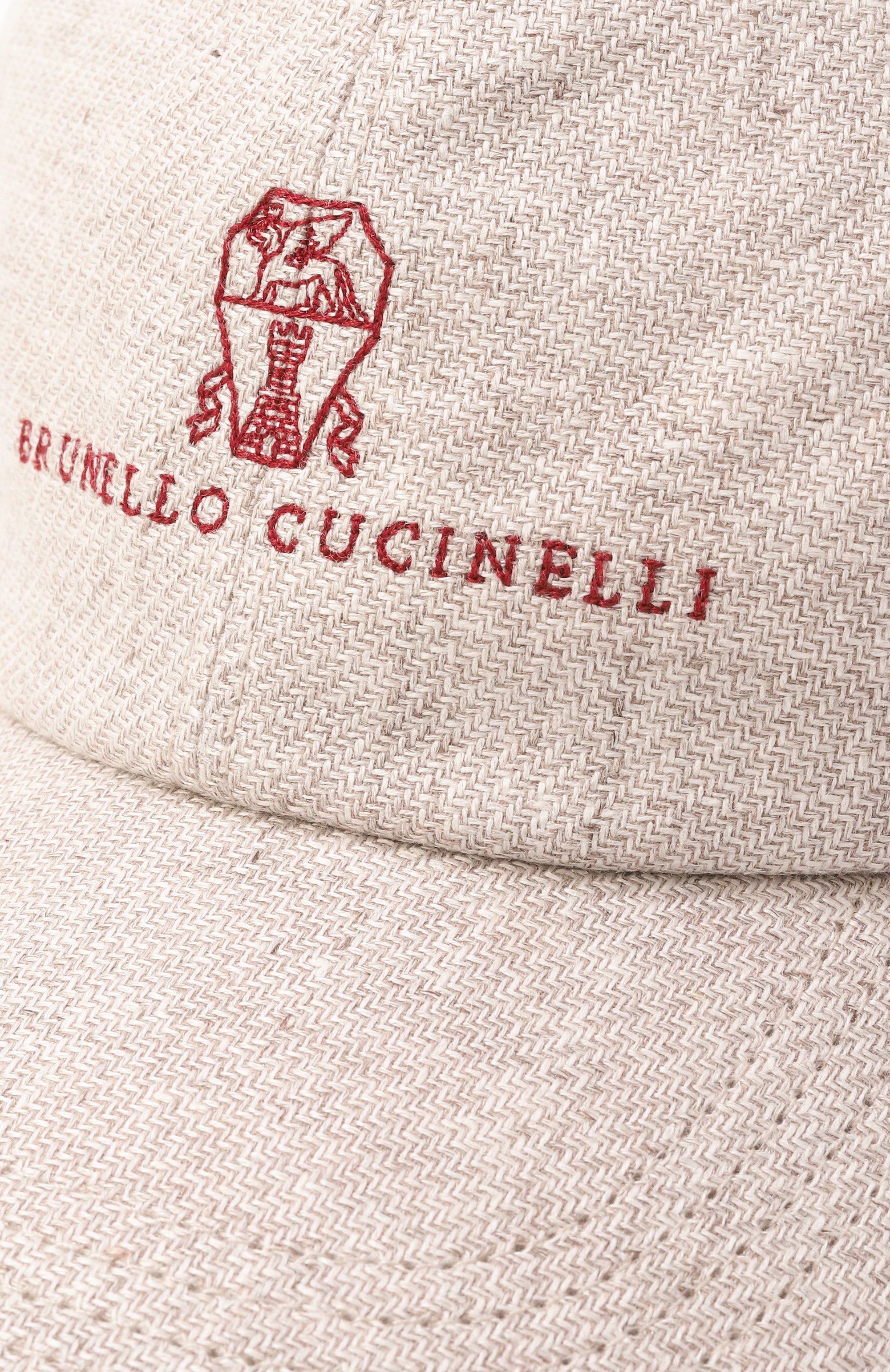 Бейсболка изо льна и шерсти BRUNELLO CUCINELLI, арт. MW4829850, фото 4