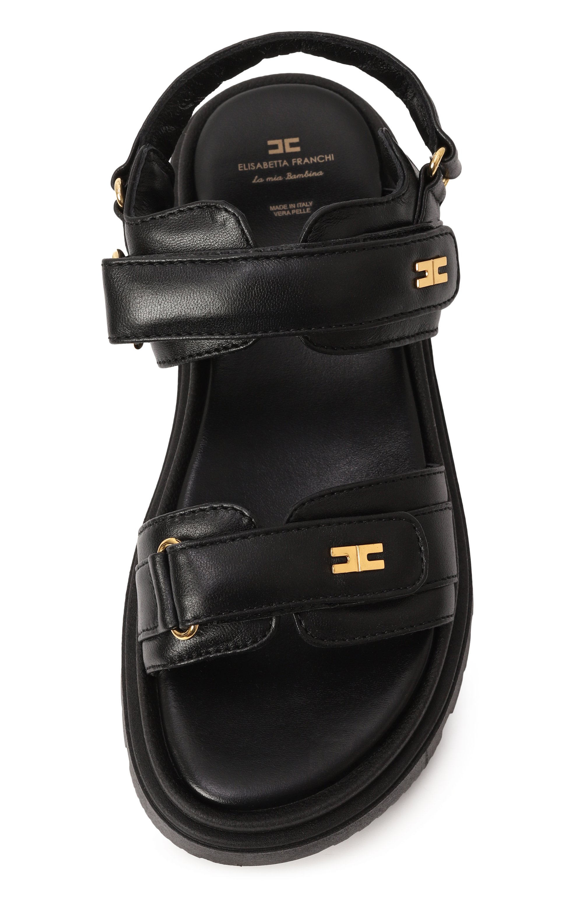 Кожаные сандалии ELISABETTA FRANCHI LA MIA BAMBINA, арт. F4A2-E0297-0092999/35-38, фото 4