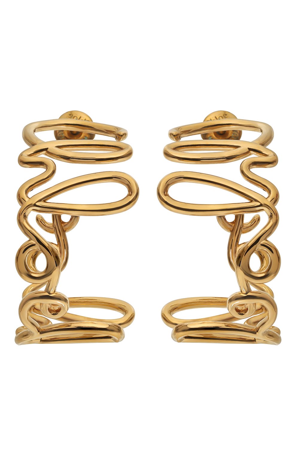 Серьги CHLOÉ золотого цвета по цене 52650 руб., арт. CHC24WFE04/CB7, фото 1 Серьги CHLOÉ, арт. CHC24WFE04/CB7, фото 1