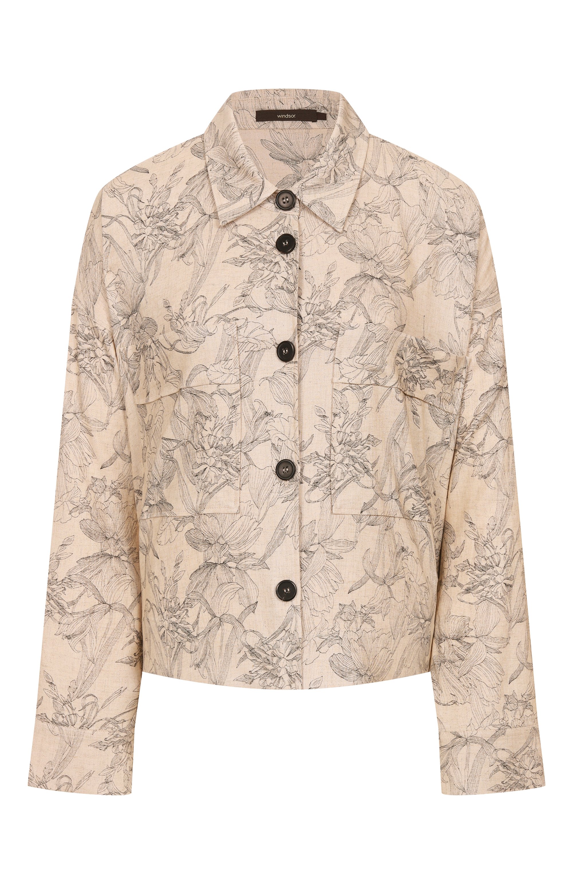 Рубашка из вискозы и льна WINDSOR, арт. 52 DB340HV 10019671/30046539, фото 1